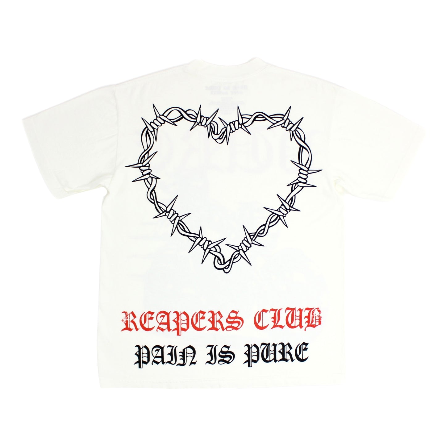 Pain is Pure Reapers Club ‘Pure’ Biker Tee Cream/Red