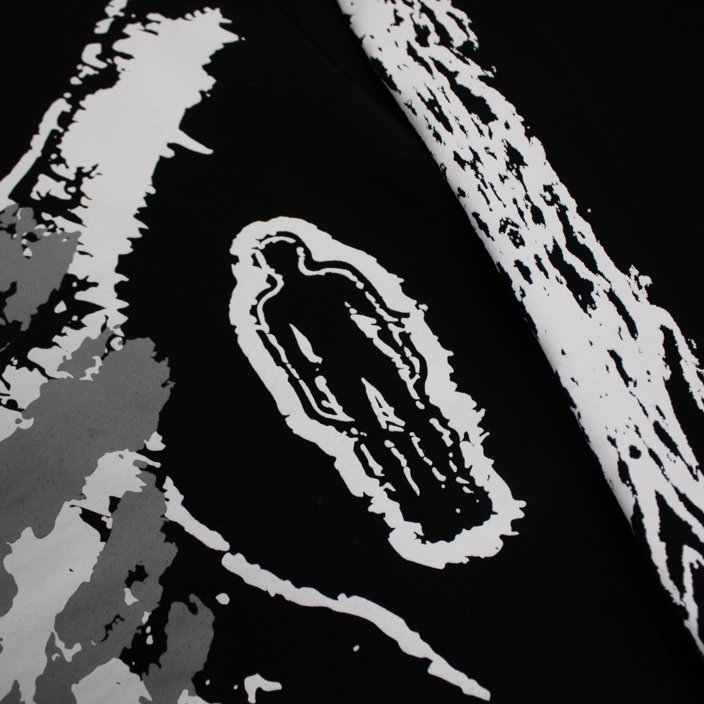 PAIN IS PURE THE REAPER ALMOST GOT ME HOODIE BLACK/WHITE