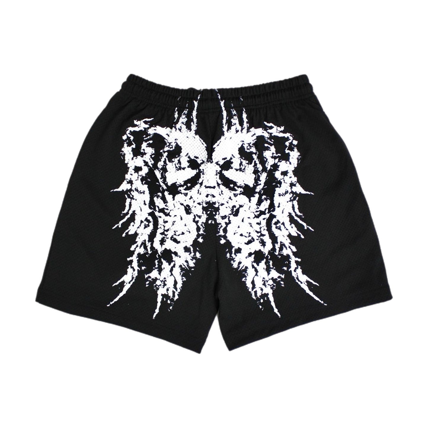PAIN IS PURE ‘PURE’ ANGEL MESH SHORTS BLACK/WHITE