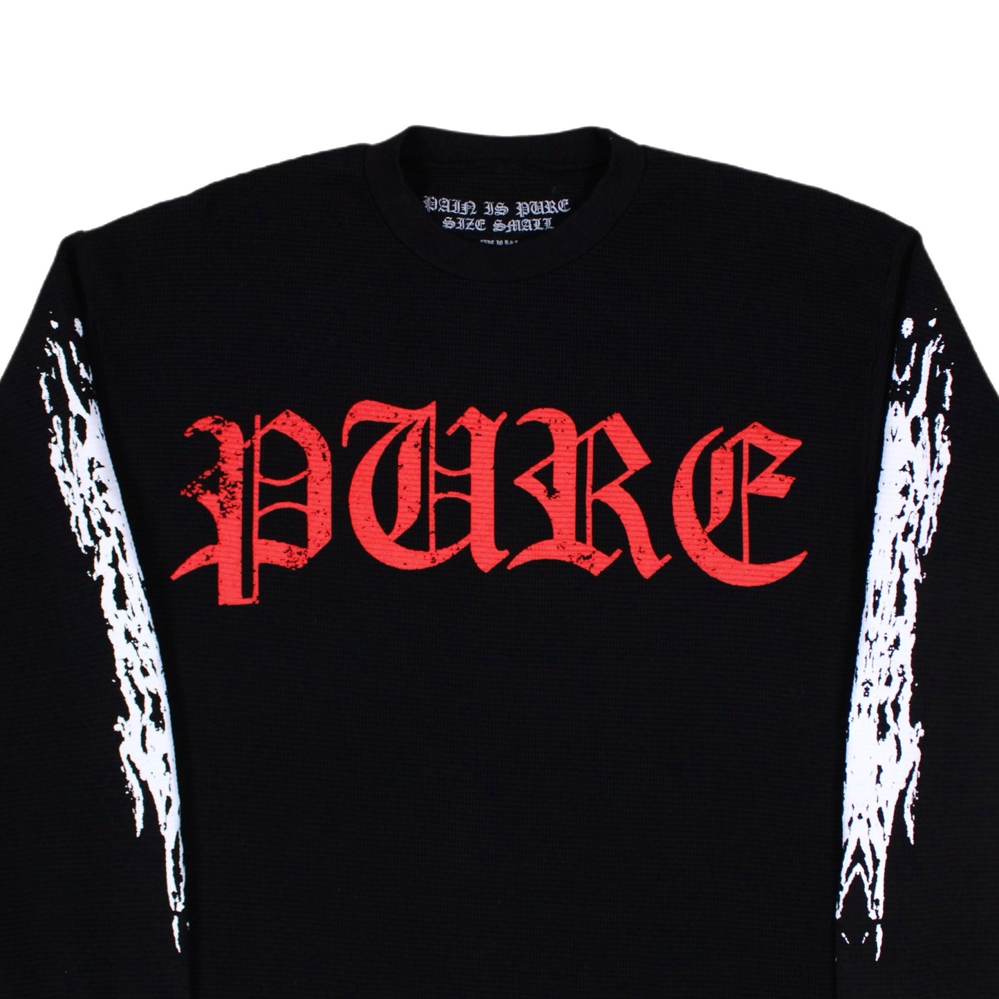 PAIN IS PURE ‘PURE’ PRAYING SKELETON THERMAL BLACK/RED