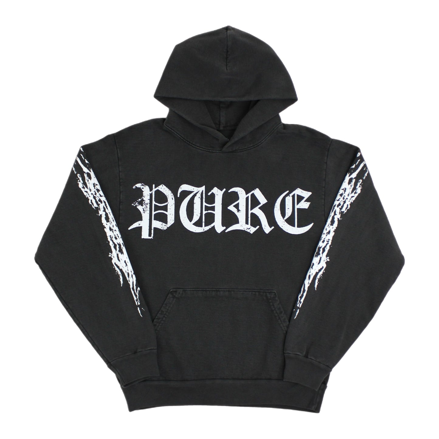 PAIN IS PURE REAPERS CLUB PURE BIKER HOODIE VINTAGE BLACK/WHITE