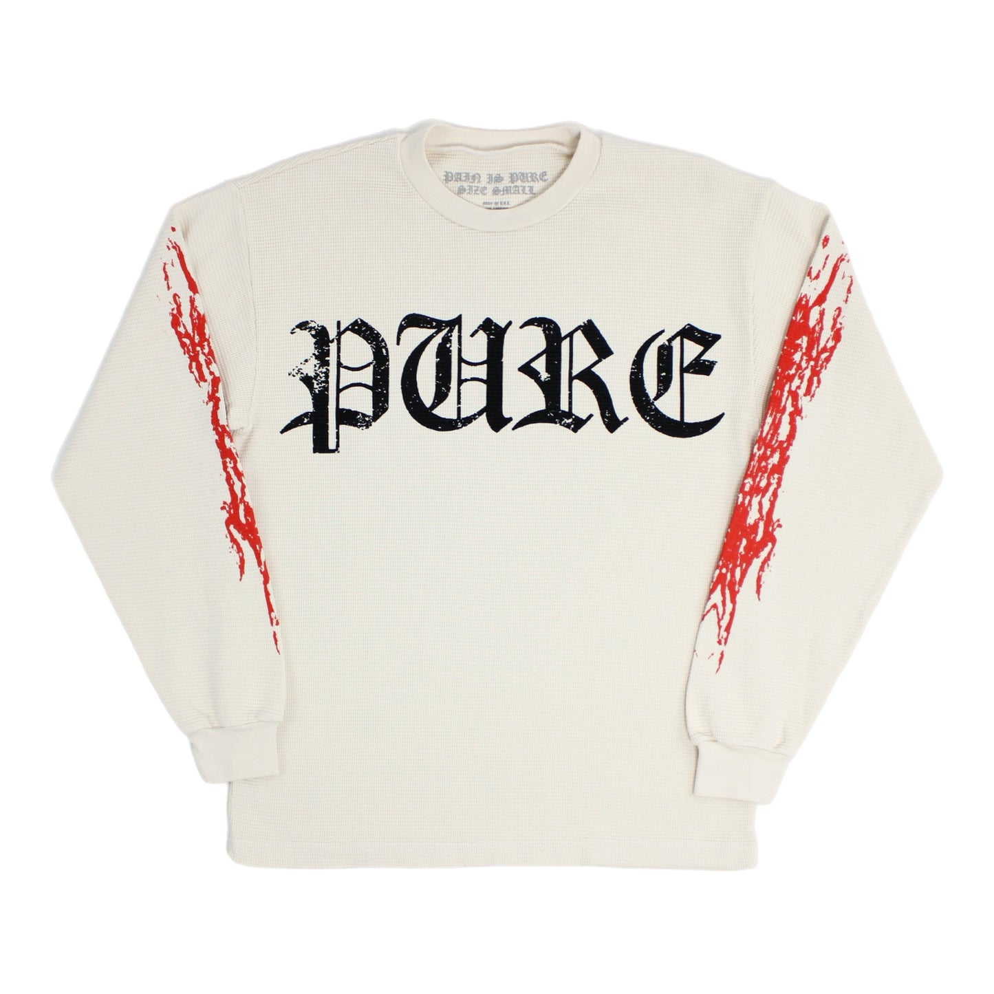 PAIN IS PURE THE REAPER ALMOST GOT ME THERMAL CREAM/RED