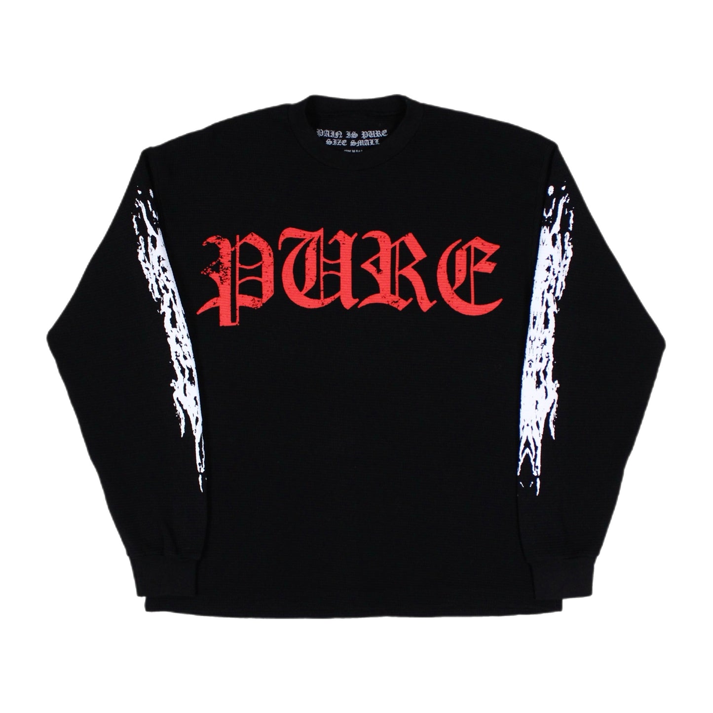 PAIN IS PURE ‘PURE’ PRAYING SKELETON THERMAL BLACK/RED