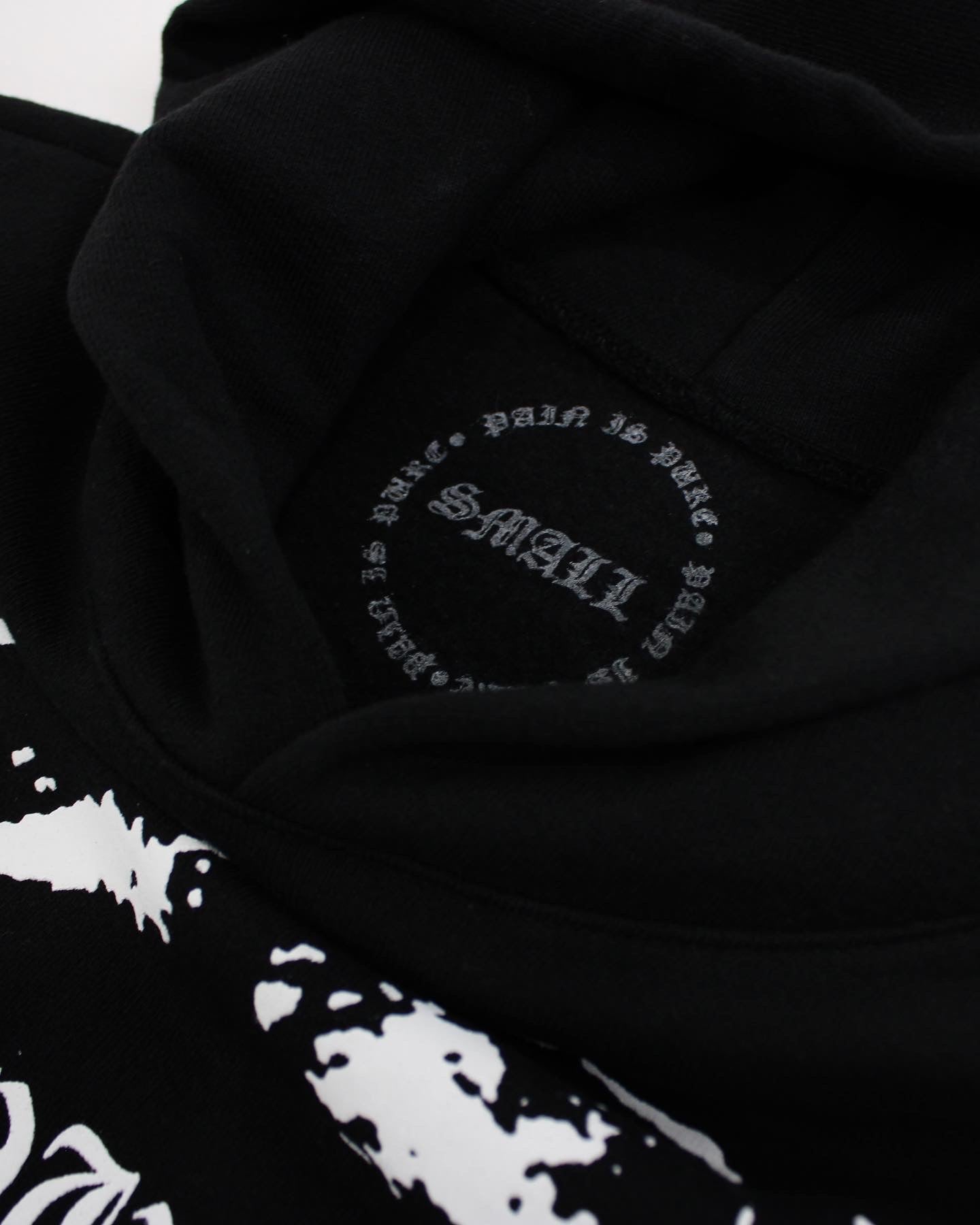 PAIN IS PURE ‘PURE’ ANGEL MESH SHORTS BLACK/WHITE