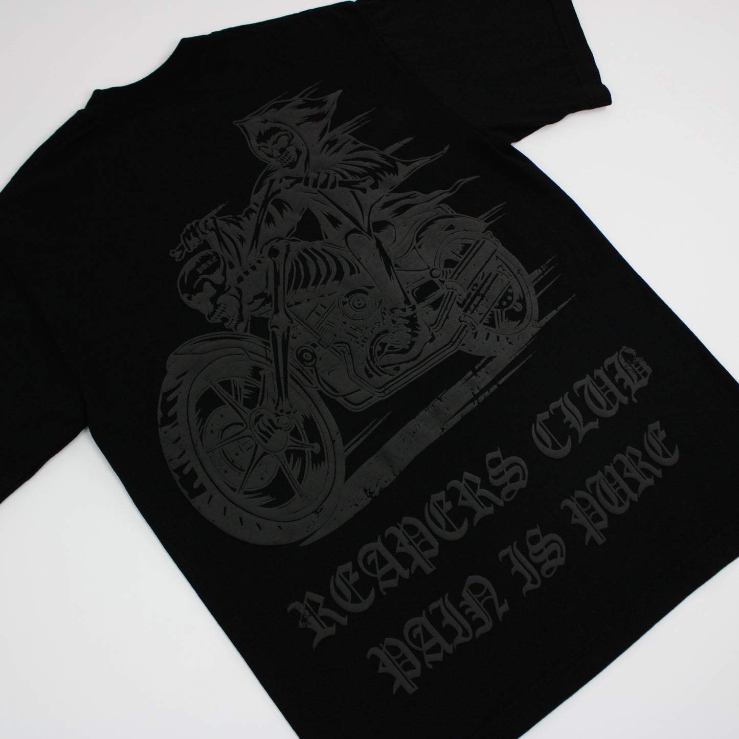 PAIN IS PURE REAPERS CLUB PURE BIKER TEE BLACK/BLACK