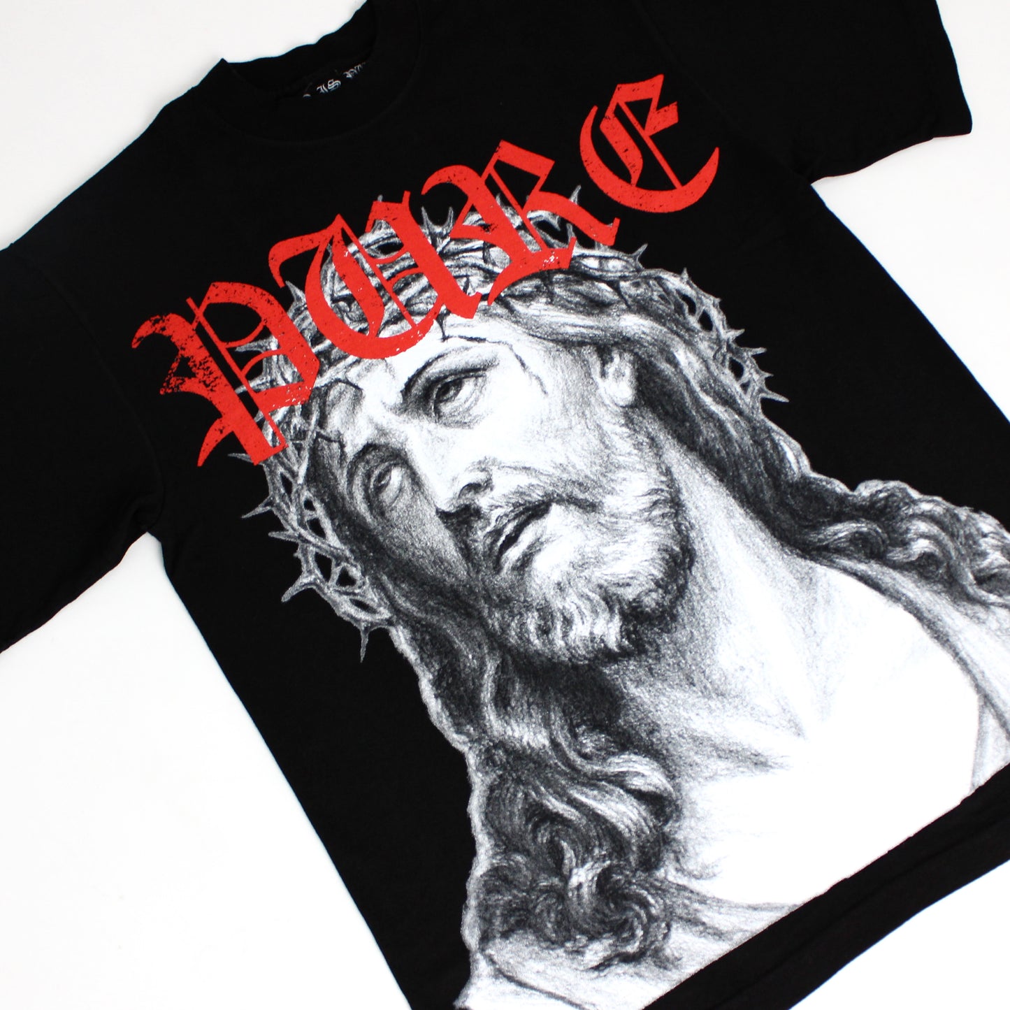 Pain Is Pure Jesus Savior Tee Black/Red
