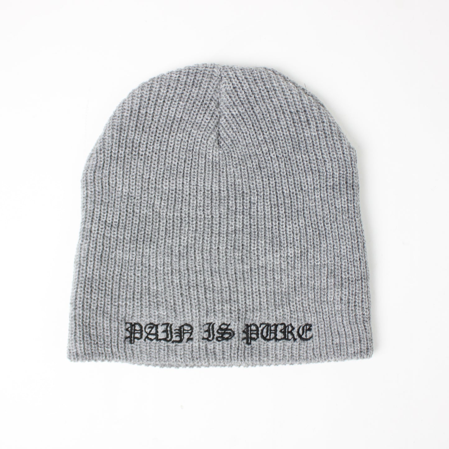 Pain Is Pure ‘Pure’ Logo Beanie Grey/Black