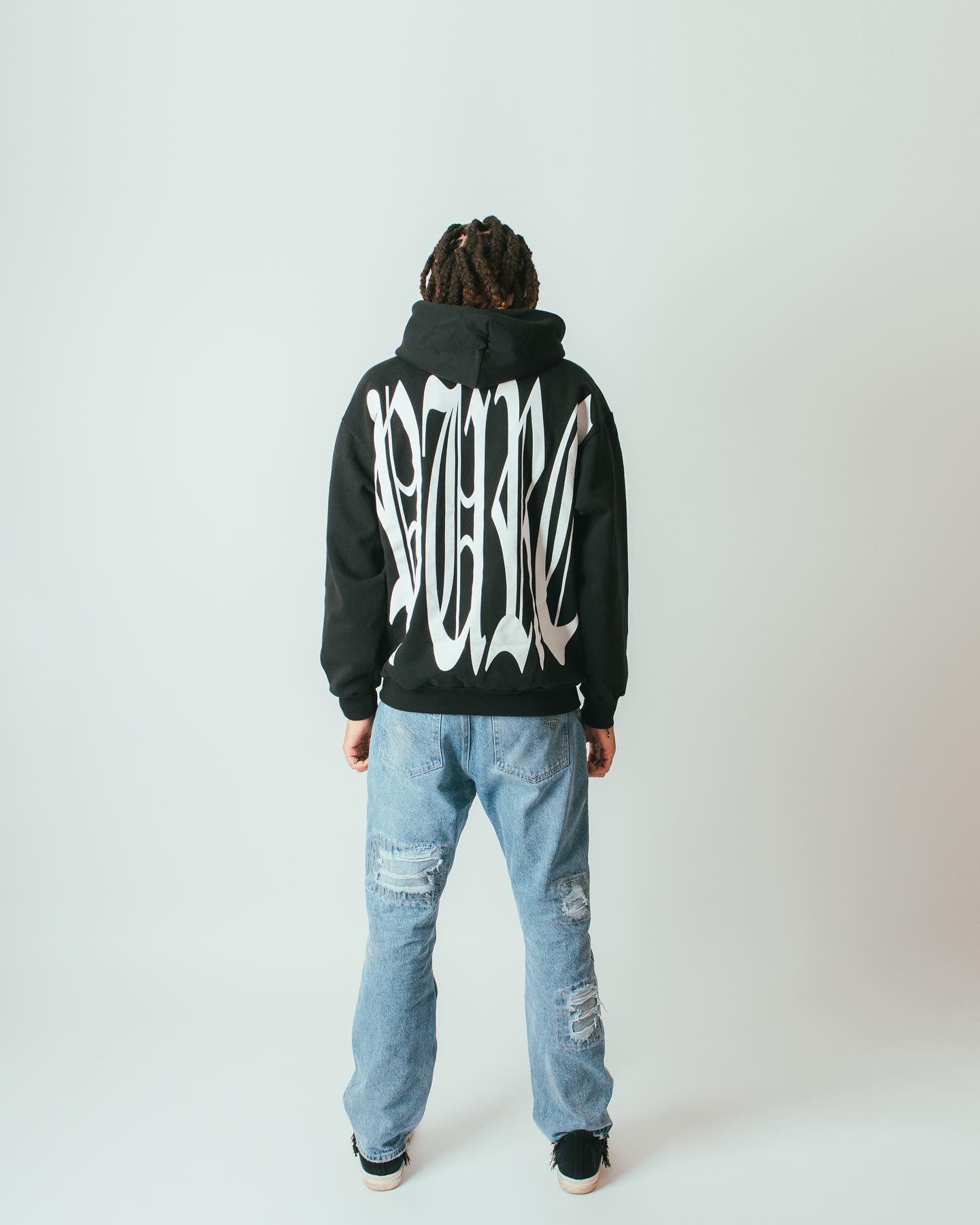 Pain is Pure Skull ‘Pure’ Logo Hoodie Black