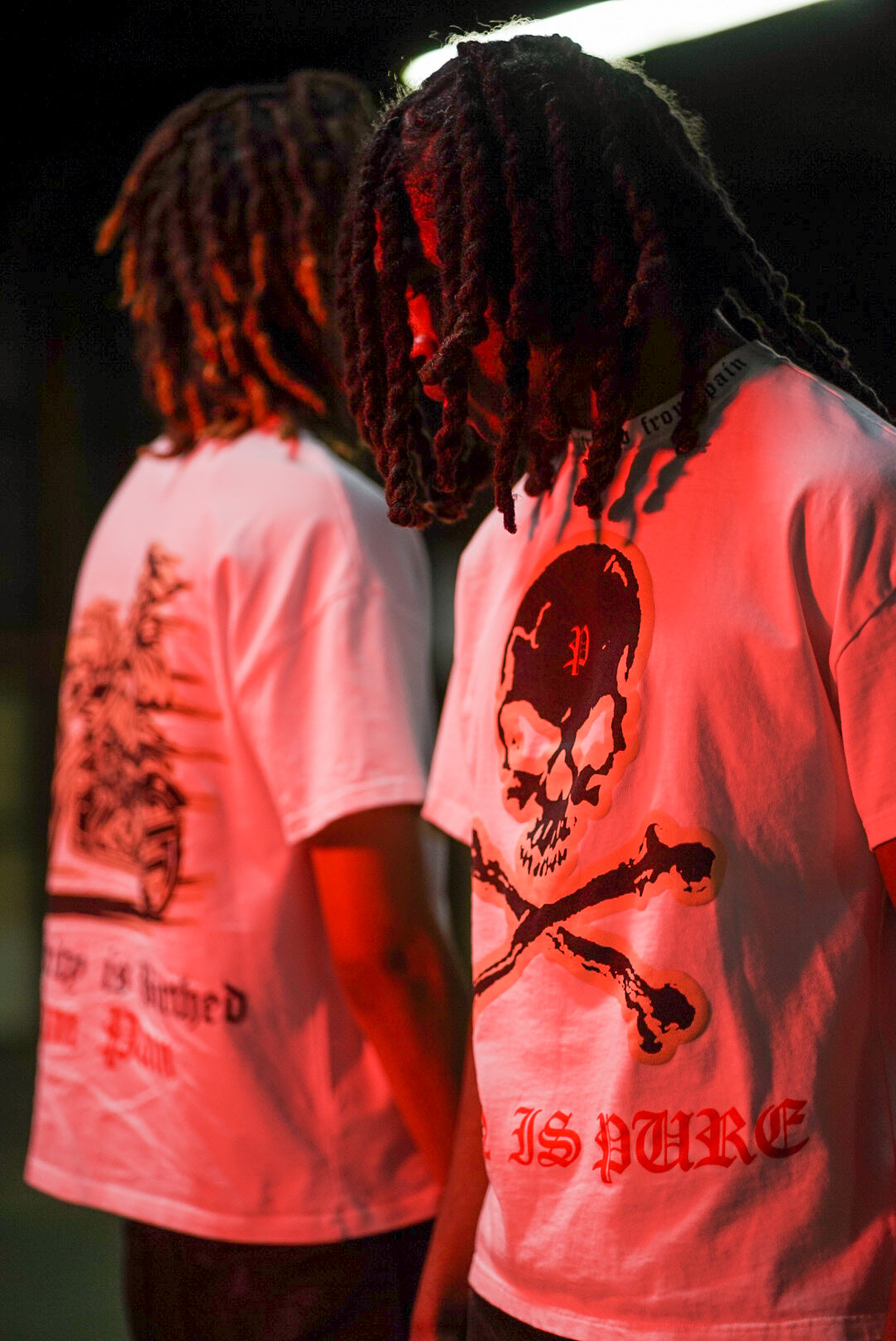 Pain is Pure Skull Rider Oversized Tee
