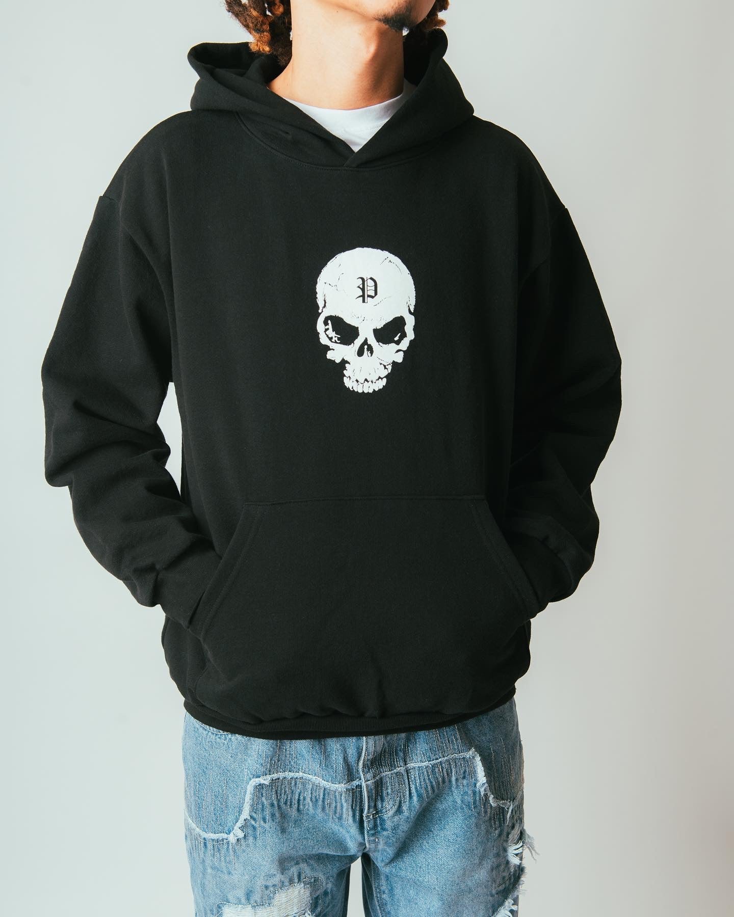 Pain is Pure Skull ‘Pure’ Logo Hoodie Black