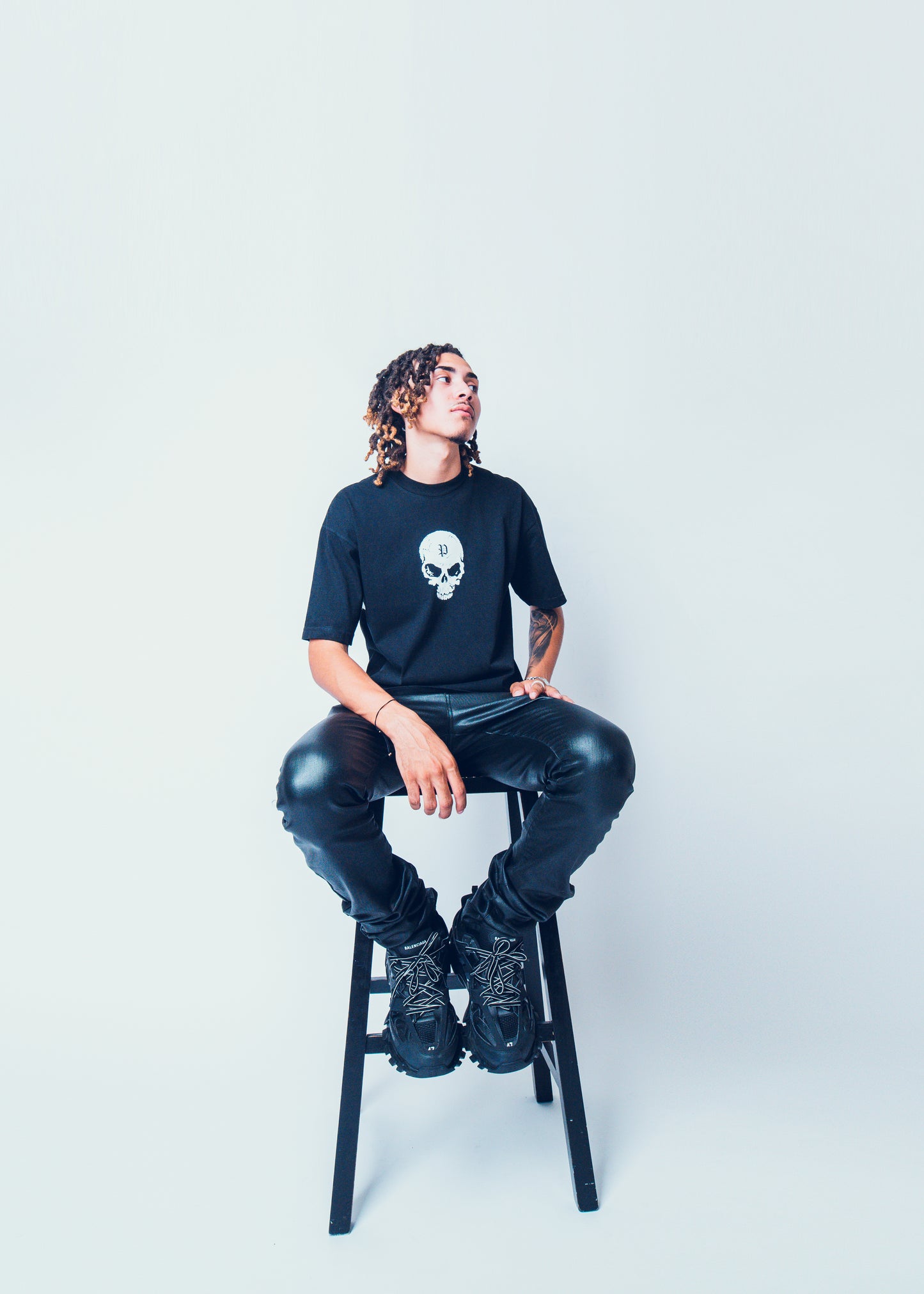 Pain Is Pure Skull ‘Pure’ Logo Tee Black