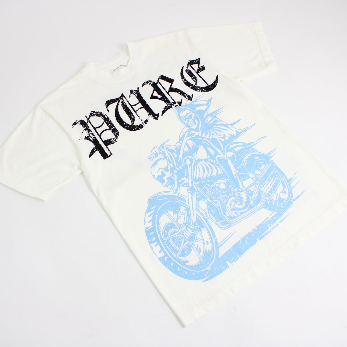 Pain is Pure Reapers Club ‘Pure’ Biker Tee Cream/Blue