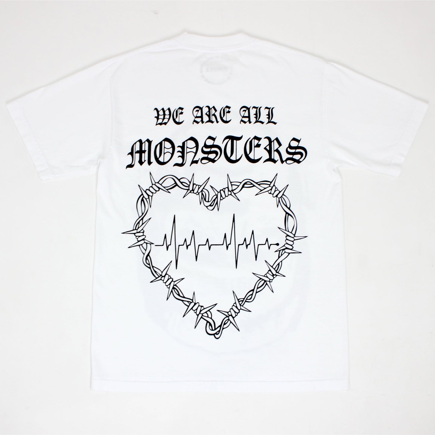 Pain is Pure ‘We Are All Monsters’ Frankenstein Tee White Black