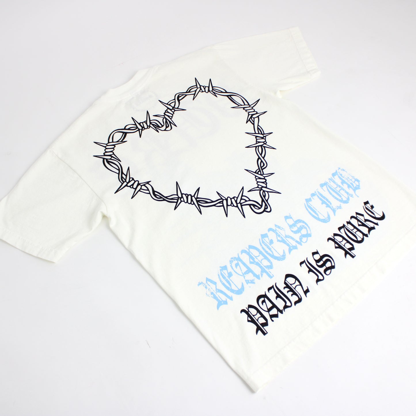 Pain is Pure Reapers Club ‘Pure’ Biker Tee Cream/Blue