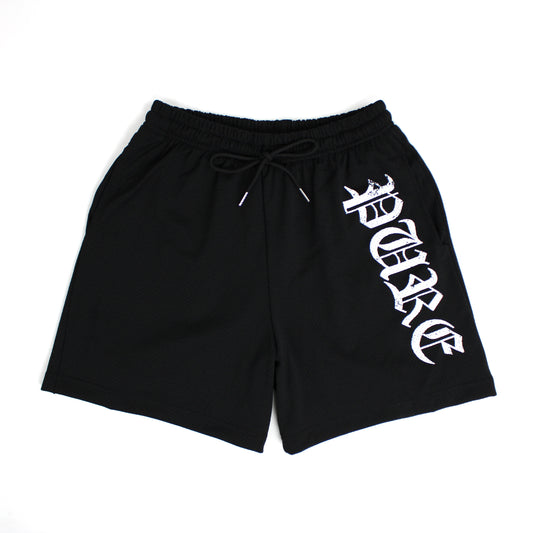 PAIN IS PURE ‘PURE’ ANGEL MESH SHORTS BLACK/WHITE