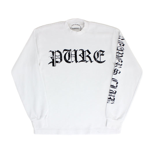 Pain is Pure Reapers Club L/S Thermal White/Black