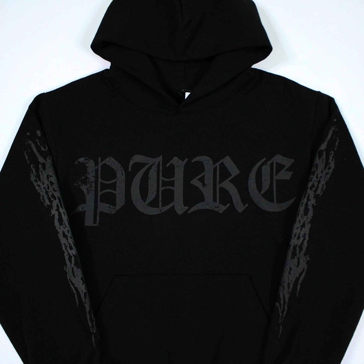 PAIN IS PURE PURE ANGEL HOODIE BLACK BLACK