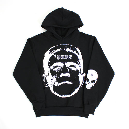 Pain is Pure ‘We Are All Monsters’ Frankenstein Hoodie Black White