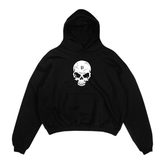 Pain is Pure Skull ‘Pure’ Logo Hoodie Black